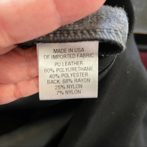 NWT | DREW Vegan Leather Leggings Tights Black M - Picture 6 of 8